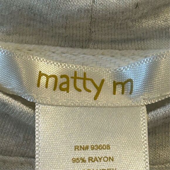 Matty M Women's XL Gray Short Sleeve Hi-Lo Casual Top - Picture 8 of 15